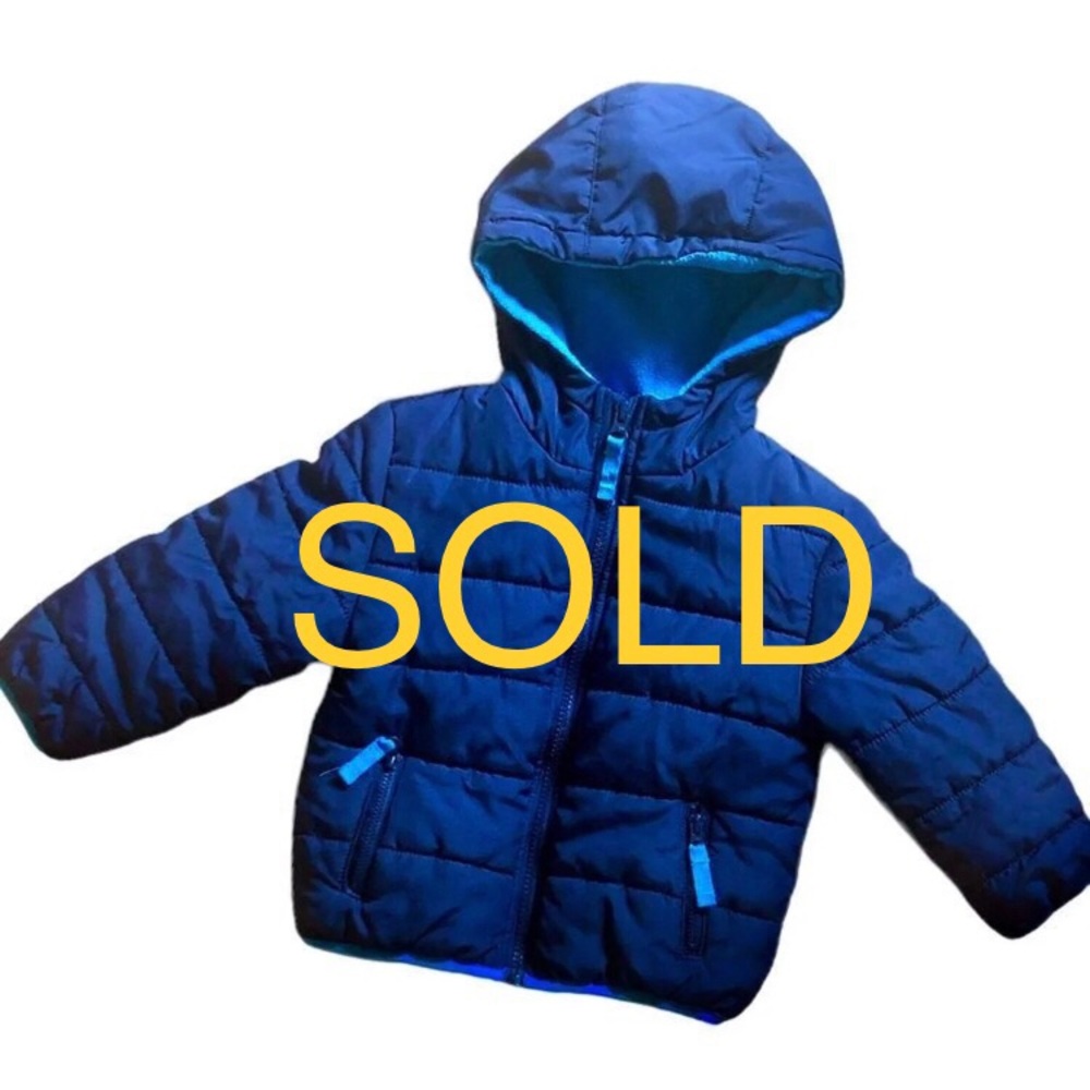 Carter’s blue puffer jacket 24m